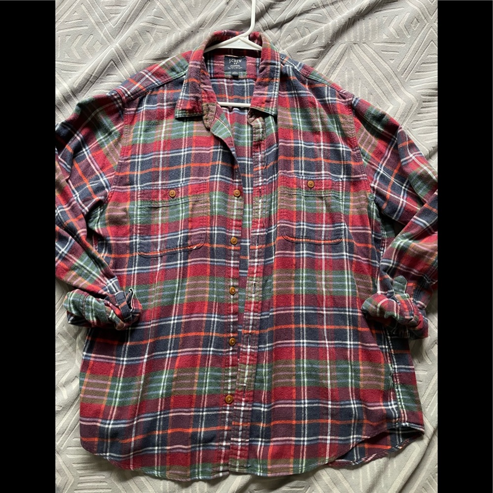 Jcrew flannel mens size XL